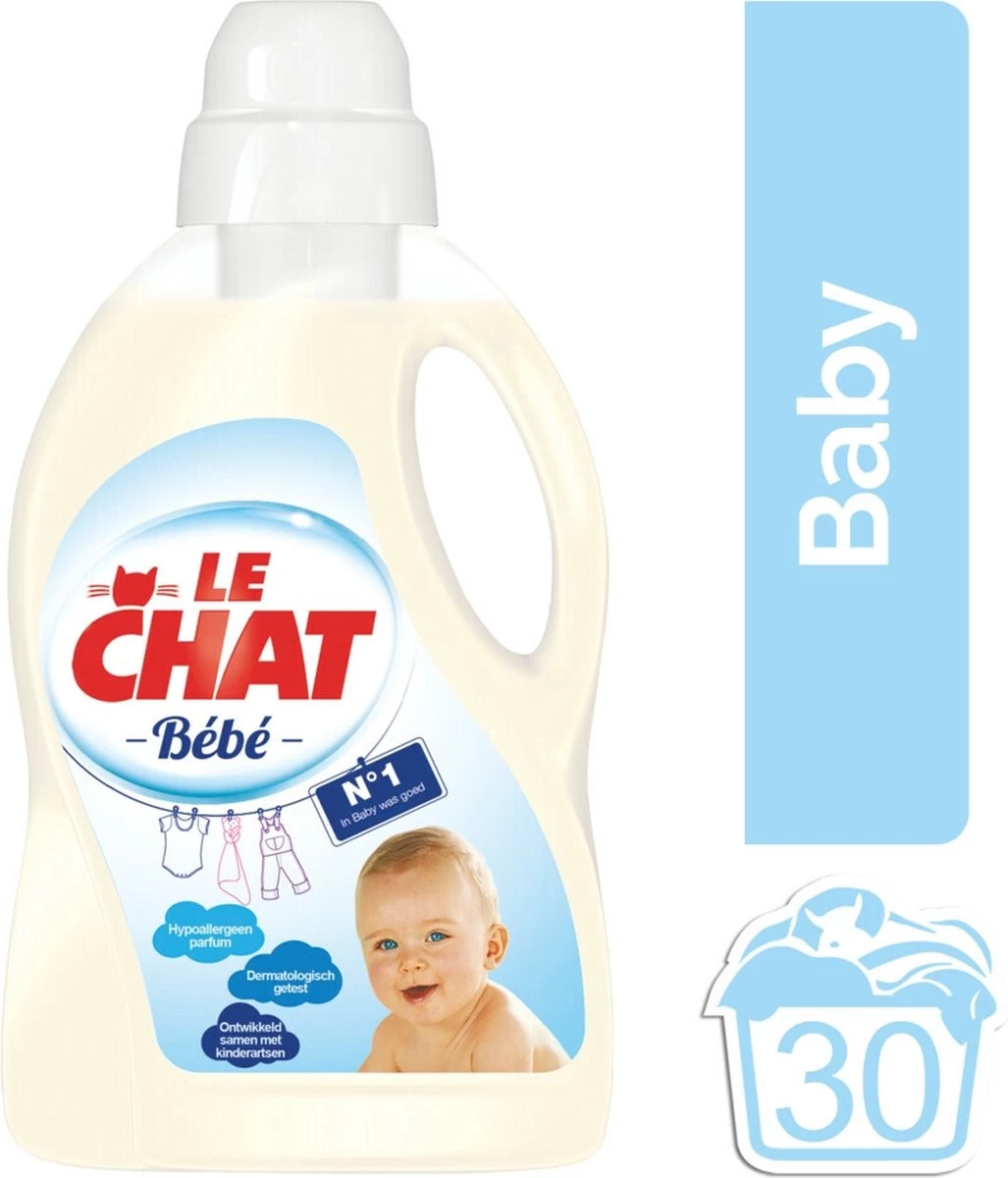 Le Chat Baby Gel - Vloeibaar Wasmiddel - 30 Wasbeurten - Afbeelding 2