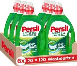 Persil® Persil Active Gel Universal - Vloeibaar Wasmiddel - Voordeelverpakking - 6 X 20 Wasbeurten