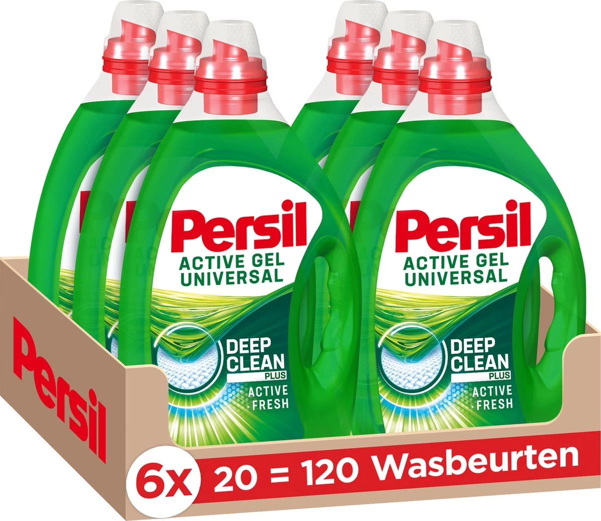 PersilĀ® Persil Active Gel Universal - Vloeibaar Wasmiddel - Voordeelverpakking - 6 X 20 Wasbeurten