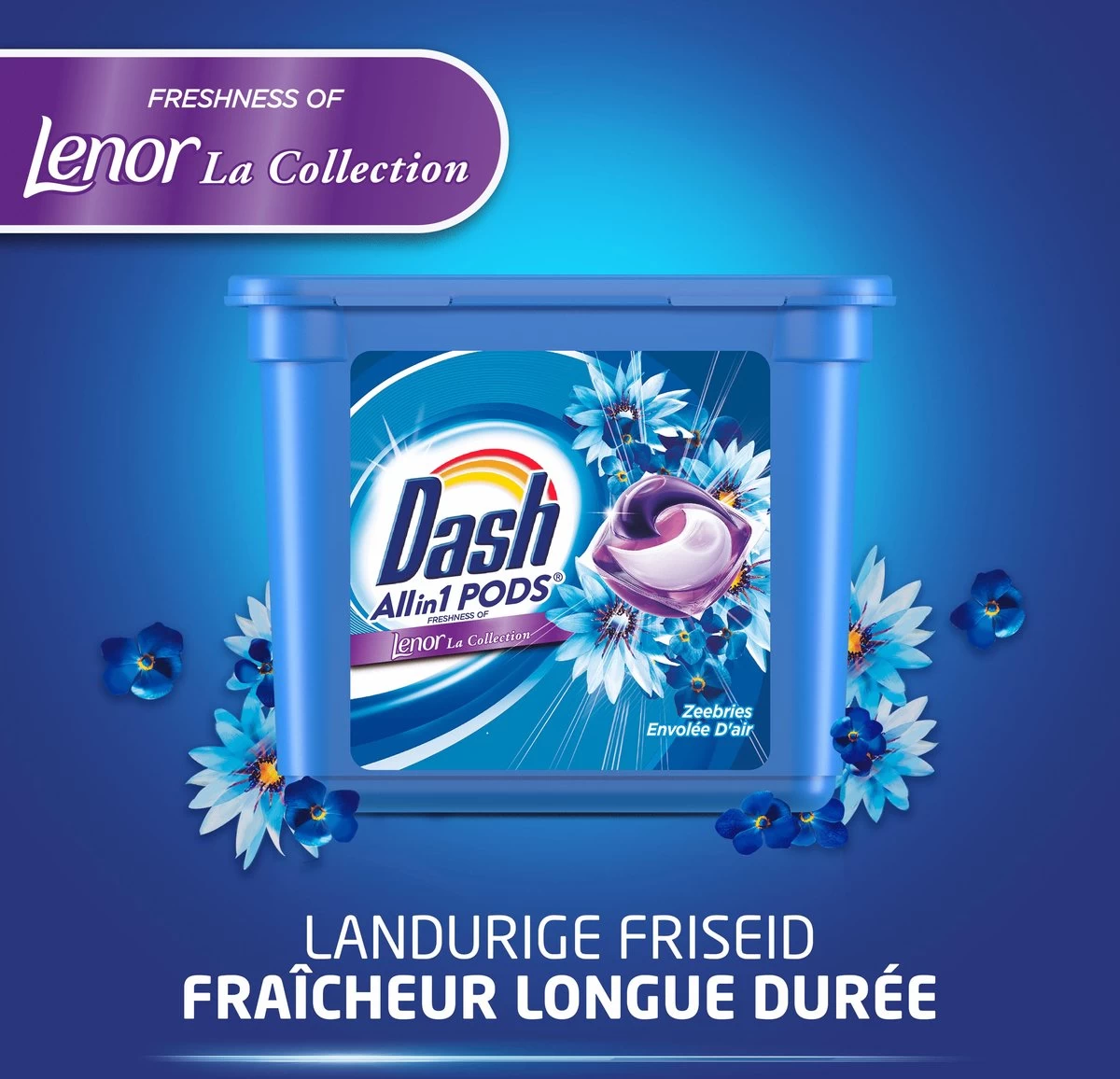 Dash All In 1 Wasmiddel Pods - Oceaanrust Wascapsules - Voordeelverpakking 3 X 40 Wasbeurten - Afbeelding 6