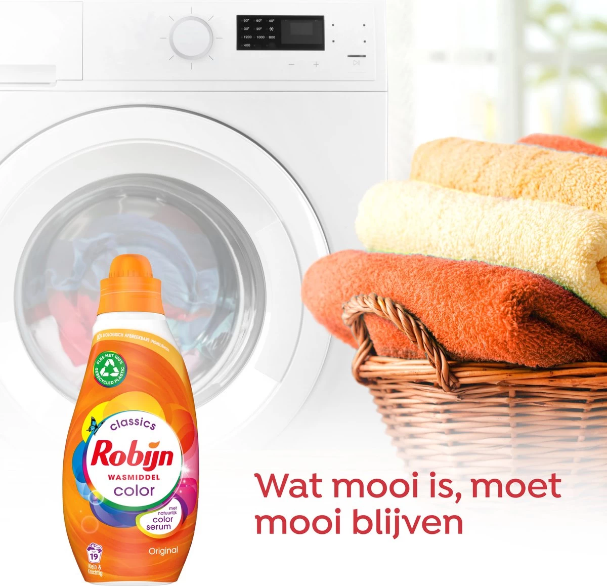 Robijn Klein & Krachtig Classics Color Vloeibaar Wasmiddel - 8 X 19 Wasbeurten - Voordeelverpakking - Afbeelding 4