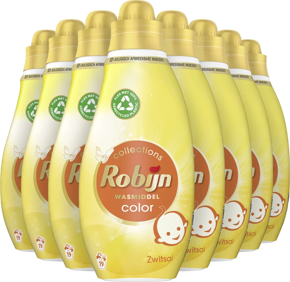 Robijn Klein & Krachtig Collections Color Zwitsal Vloeibaar Wasmiddel - 8 X 19 Wasbeurten - Voordeelverpakking - Image 2