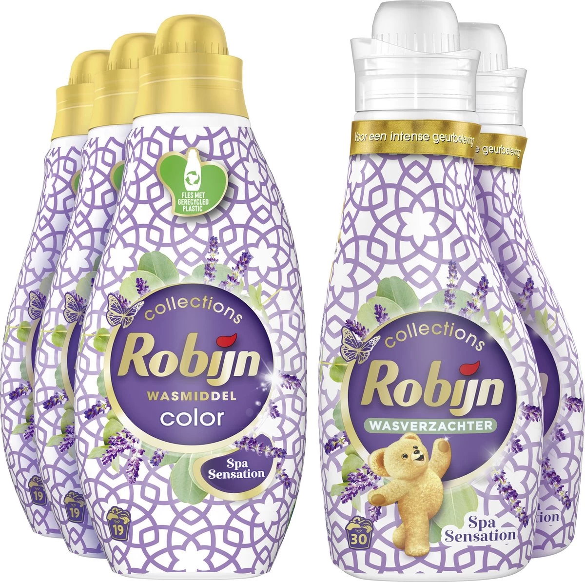 Robijn Perfect Match Spa Sensation Wasmiddel En Wasverzachter Pakket - 5 Stuks - Voordeelverpaking - Afbeelding 2