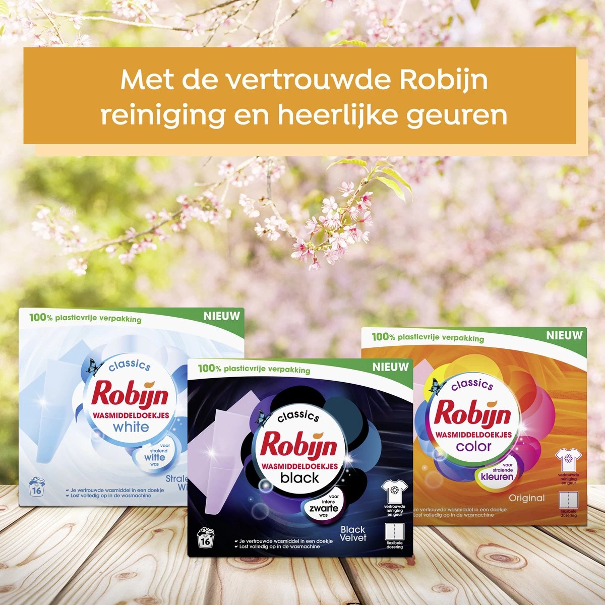 Robijn Classics Black Velvet Wasmiddeldoekjes 16 Wasstrips - Afbeelding 9