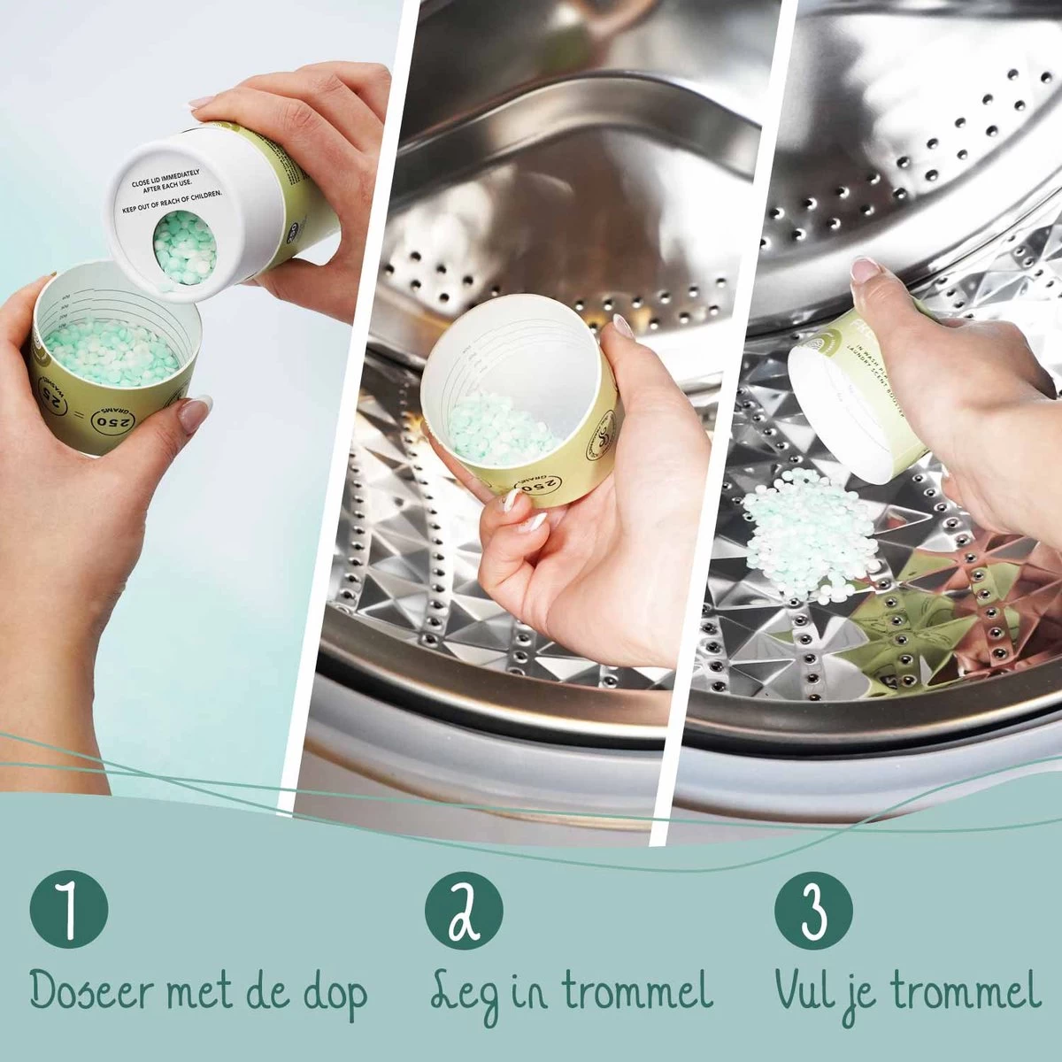 Cosmeau Geurparels 100 Wasbeurten Lentefris - Geurparels - Geurbooster Wasparfum - 4x25 Wasbeurten - Fris - 1000g - Geurkralen Scent Booster - Afbeelding 4