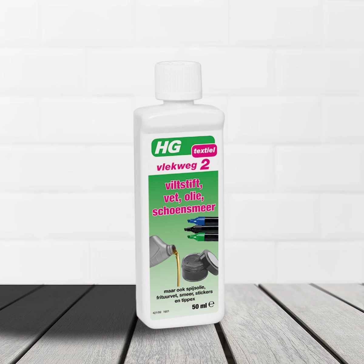 HG Vlekweg 2 - 50ml - Voor O.a. Vlekken Van Viltstift, Vet, Olie & Schoensmeer - Image 5