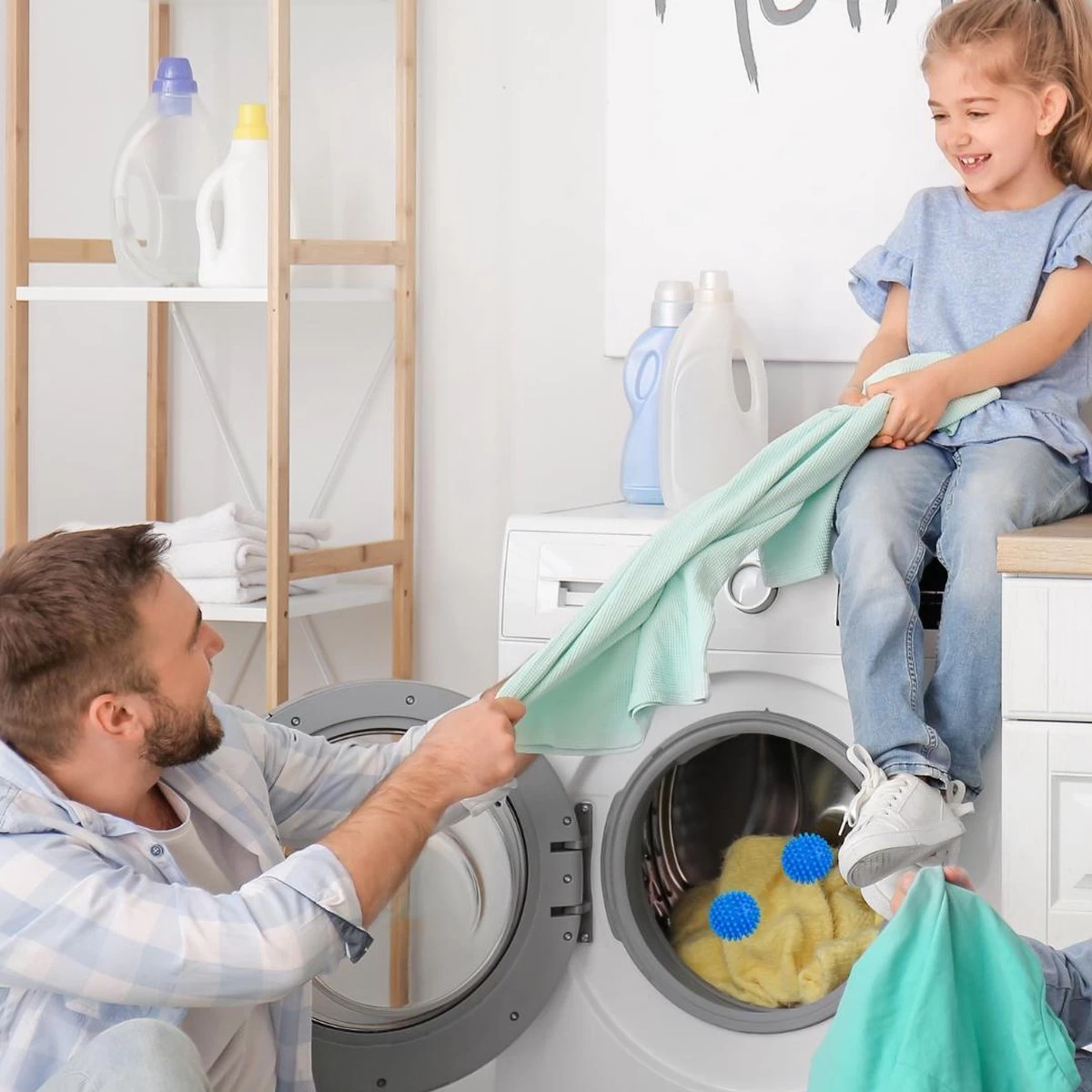 Wasdroger Ballen - Wasbol - Droogballen - Wasbal - Wasballen - Drogerballen - Wasballen Voor Wasmachine - 4 Stuks - Afbeelding 10