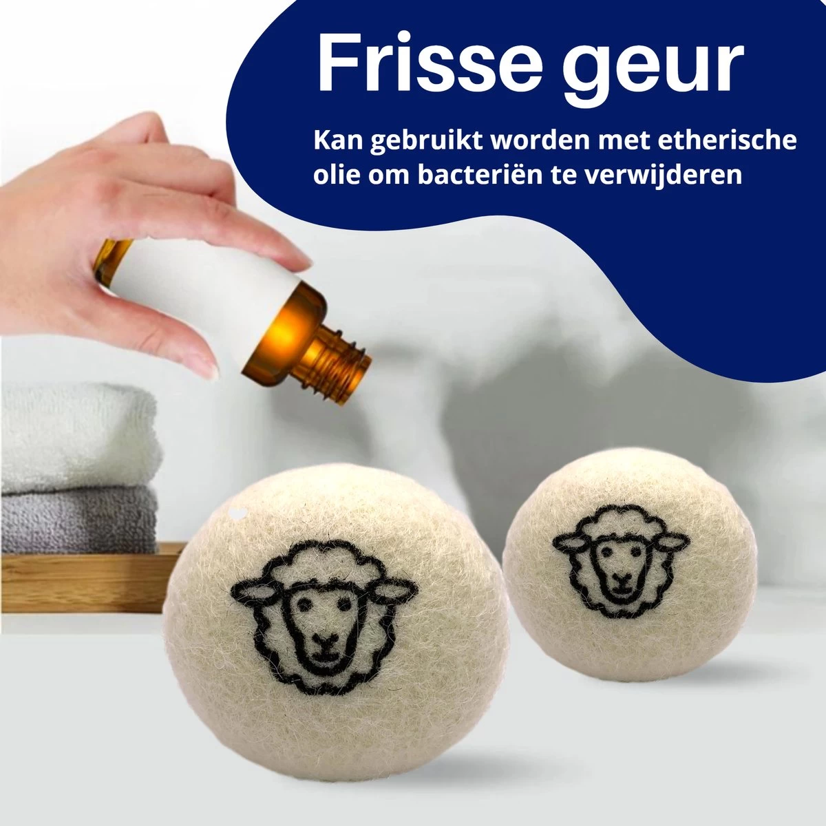 Drogerballen 6 Stuks - Wasbol - Droogballen - Herbruikbare Wasbollen - Wasverzachter - Wasdrogerballen - Doseerbol - Afbeelding 2