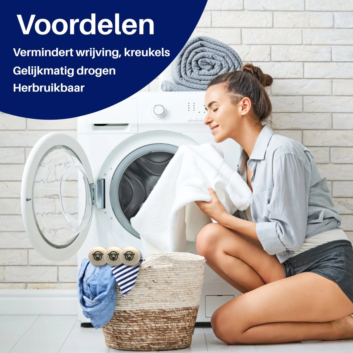 Drogerballen 6 Stuks - Wasbol - Droogballen - Herbruikbare Wasbollen - Wasverzachter - Wasdrogerballen - Doseerbol - Afbeelding 3