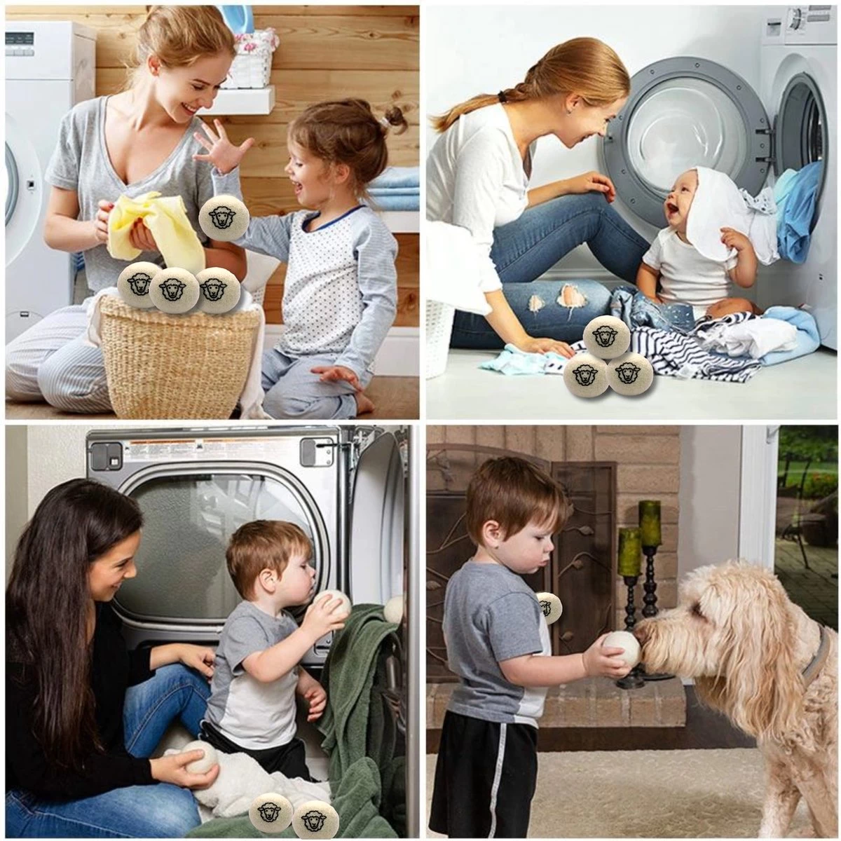 Drogerballen 6 Stuks - Wasbol - Droogballen - Herbruikbare Wasbollen - Wasverzachter - Wasdrogerballen - Doseerbol - Afbeelding 6