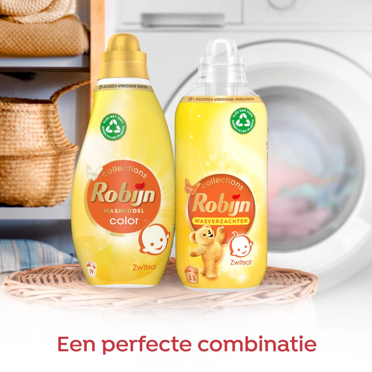 Robijn Klein & Krachtig Collections Color Zwitsal Vloeibaar Wasmiddel 19 Wasbeurten - Image 5
