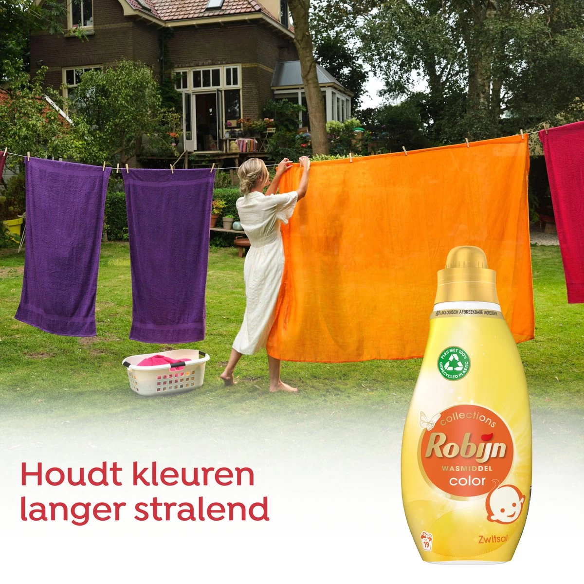 Robijn Klein & Krachtig Collections Color Zwitsal Vloeibaar Wasmiddel 19 Wasbeurten - Image 6