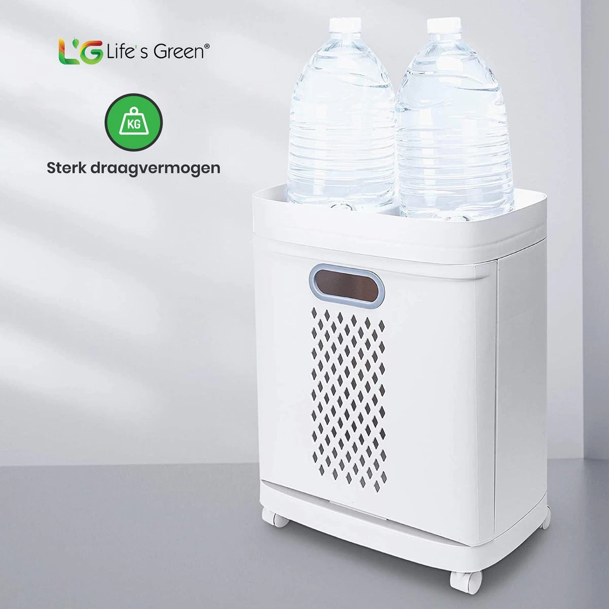 Life’s Green® - Wasmand - Wassorteerder - Wasmand 3 Vakken - Wit - Afbeelding 6