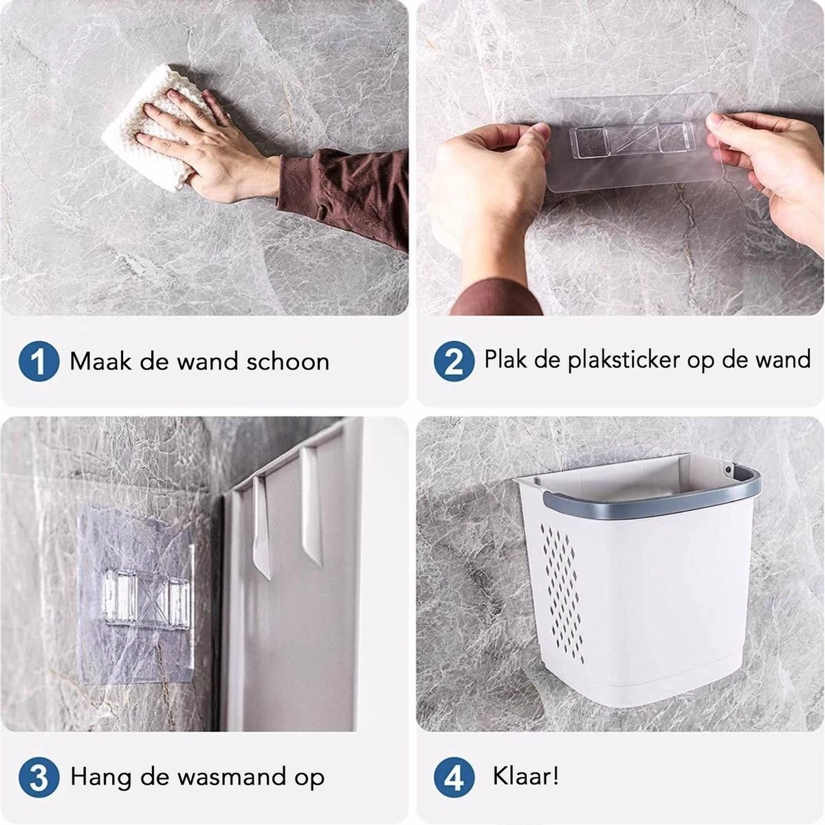 Sens Design Wasmanden Met Deksel - Wassorteerder 3 Vakken Op Wieltjes - Afbeelding 19