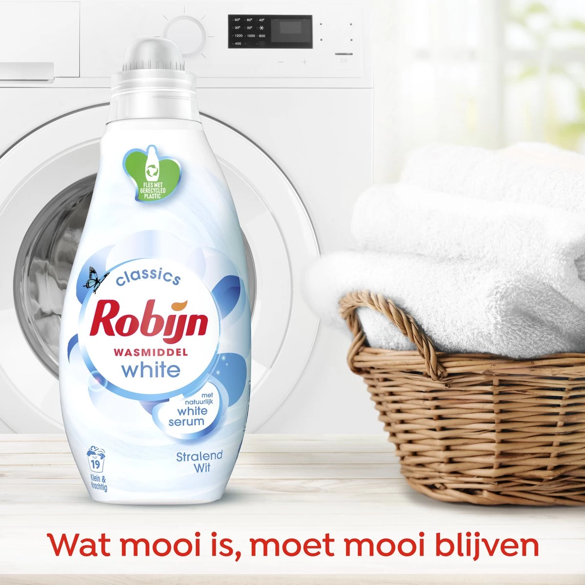 Robijn Klein & Krachtig Stralend Wit Vloeibaar Wasmiddel - 8 X 19 Wasbeurten - Voordeelverpakking - Afbeelding 4