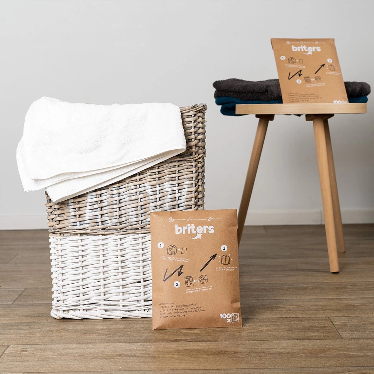 Briters Wasmiddelstrips - 100 Wasbeurten - Ecologisch Wasmiddel - 100% Plasticvrij - Fresh Linen - Wasstrips - Afbeelding 5