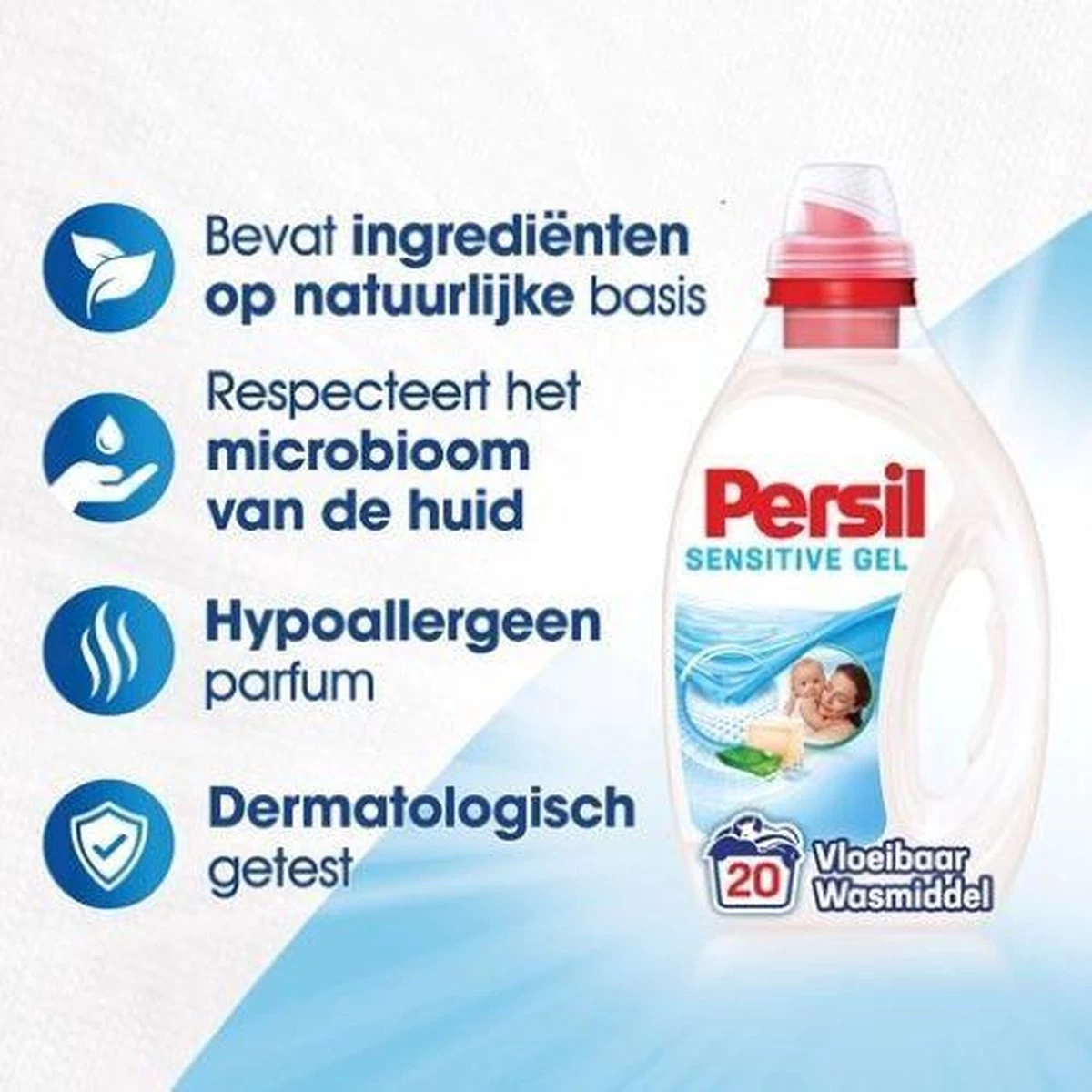 PersilĀ® Persil Sensitive Gel - Vloeibaar Wasmiddel - Baby En Gevoelige Huid - Voordeelverpakking - 6 X 20 Wasbeurten - Afbeelding 16