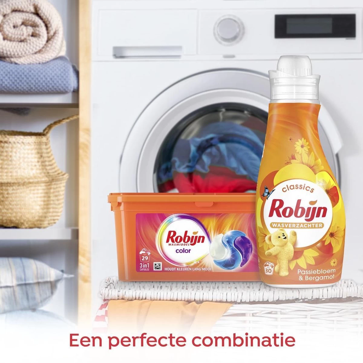 Robijn Color 3 In 1 Wascapsules Speciaal Voor De Gekleurde Was - 29 Wasbeurten - Afbeelding 4