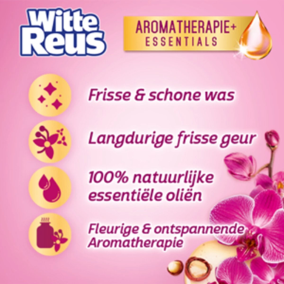 Frisse Reus Orchidee Macadamia Gel Wasmiddel - Vloeibaar - 80 Wasbeurten - Voordeelverpakking - Afbeelding 9