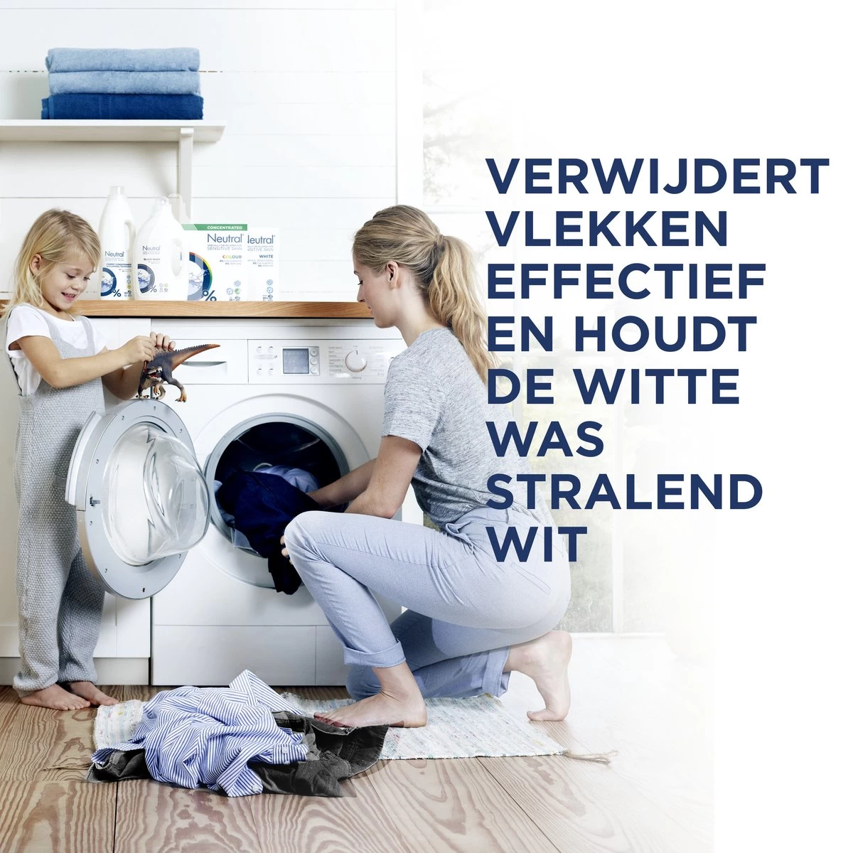 Neutral - Vloeibaar Wasmiddel - Witte Was - 1 Liter - 20 Wasbeurten - Afbeelding 5