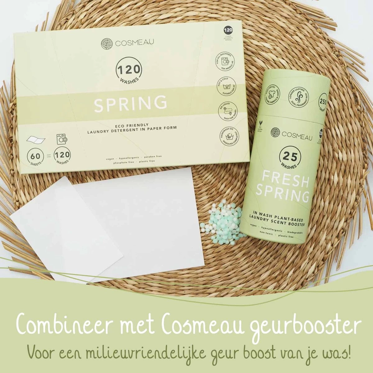 Cosmeau Wasstrips 60 Wasbeurten Lavendel Wasmiddel Wasvellen Wasdoekjes Detergent Sheets Eco Laundry Strips - Biologisch Cosmo Cosmea Kosmo - Afbeelding 16