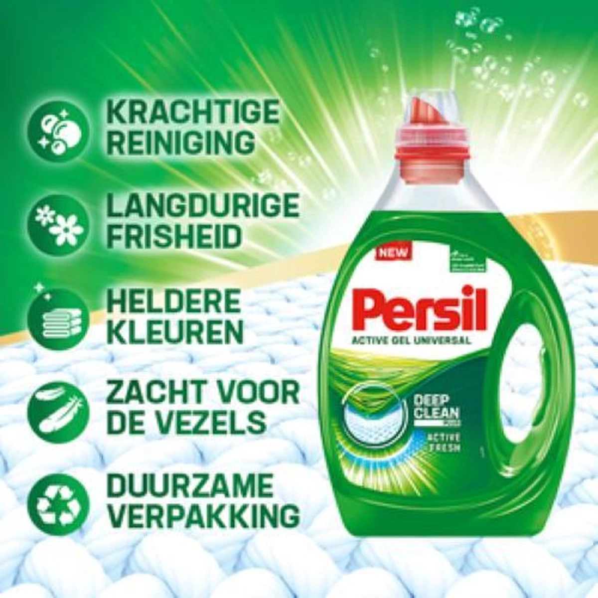 PersilĀ® Persil Active Gel Universal - Vloeibaar Wasmiddel - Voordeelverpakking - 6 X 20 Wasbeurten - Afbeelding 9