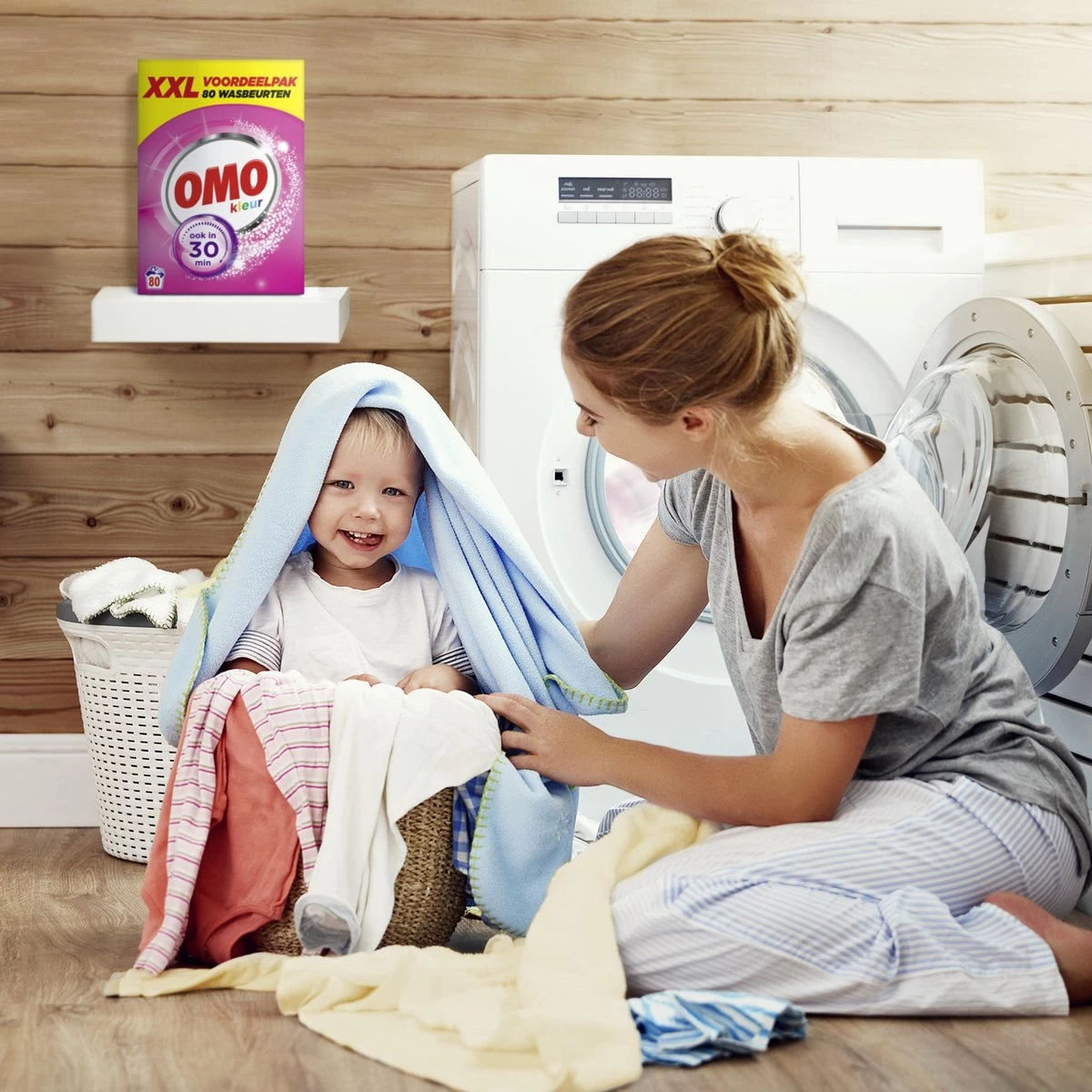 Omo Kleur XXL Waspoeder Voor De Gekleurde Was - 80 Wasbeurten - Afbeelding 9