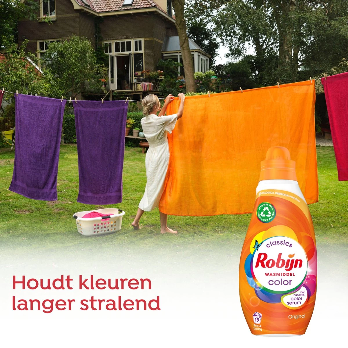 Robijn Klein & Krachtig Classics Color Vloeibaar Wasmiddel - 8 X 19 Wasbeurten - Voordeelverpakking - Afbeelding 5