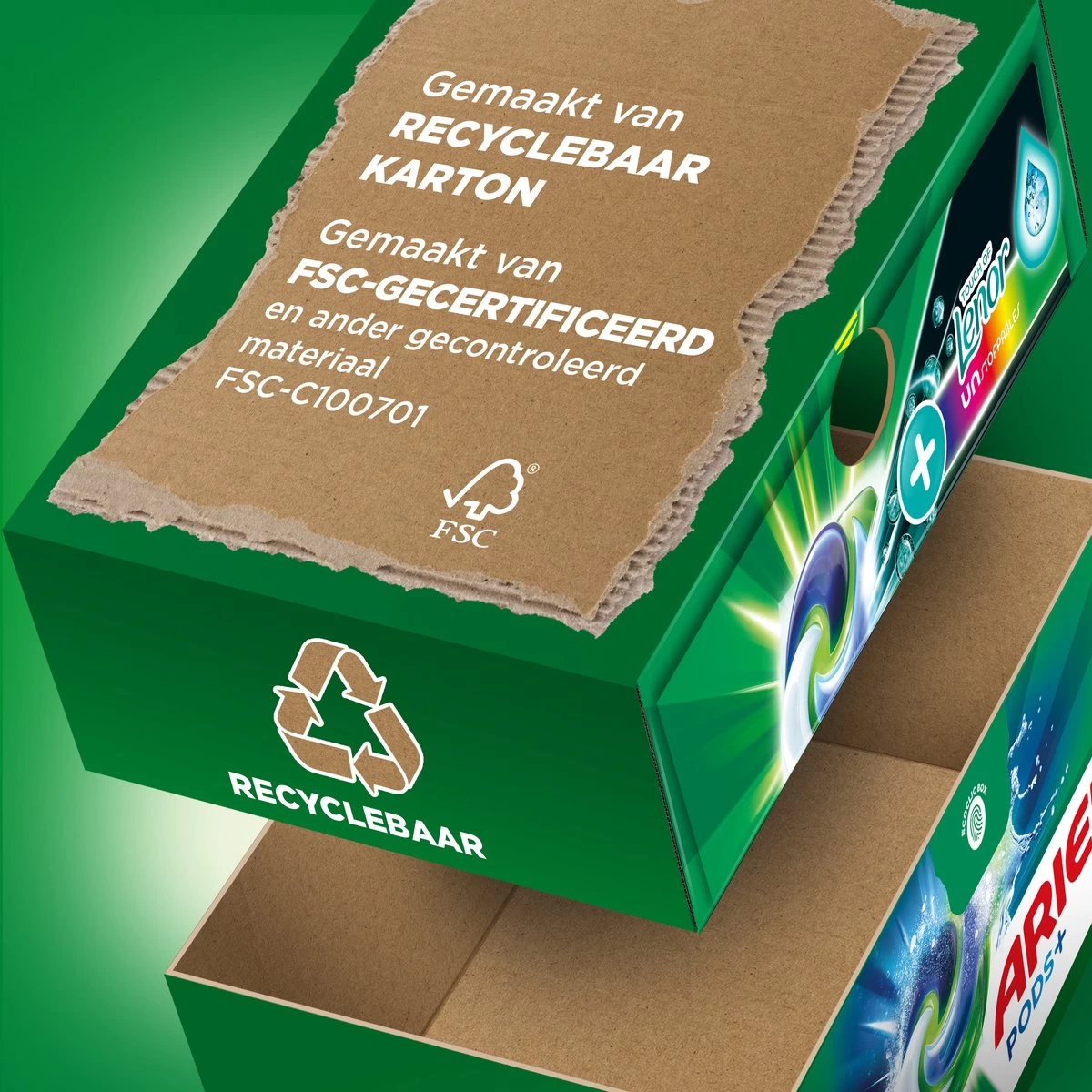 Ariel Wasmiddel Pods + Touch Van Lenor Unstoppables - Kleur - 28 Wasbeurten - Afbeelding 5