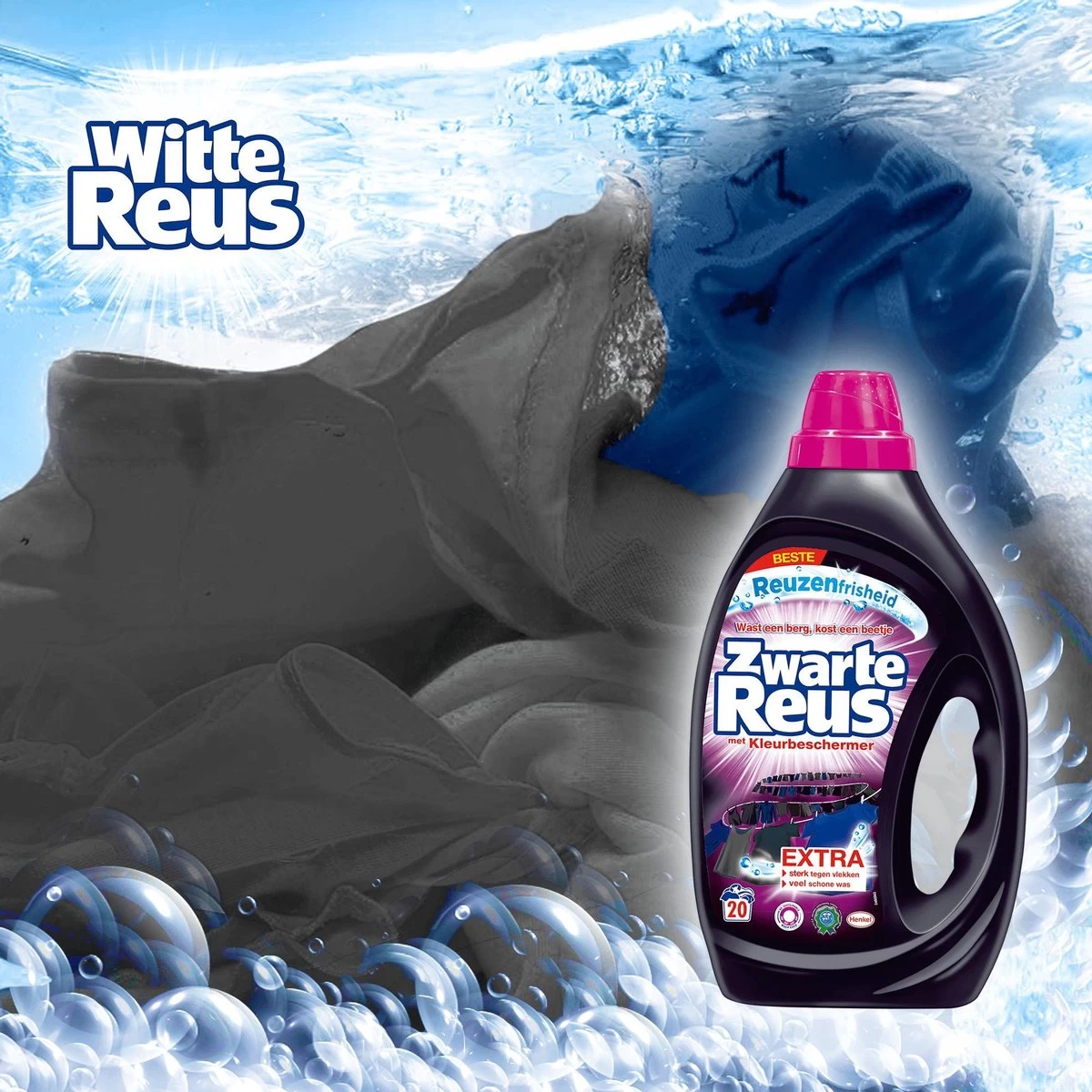 Zwarte Reus Gel Vloeibaar Wasmiddel - Zwarte Was - Voordeelverpakking - 120 Wasbeurten - Afbeelding 5
