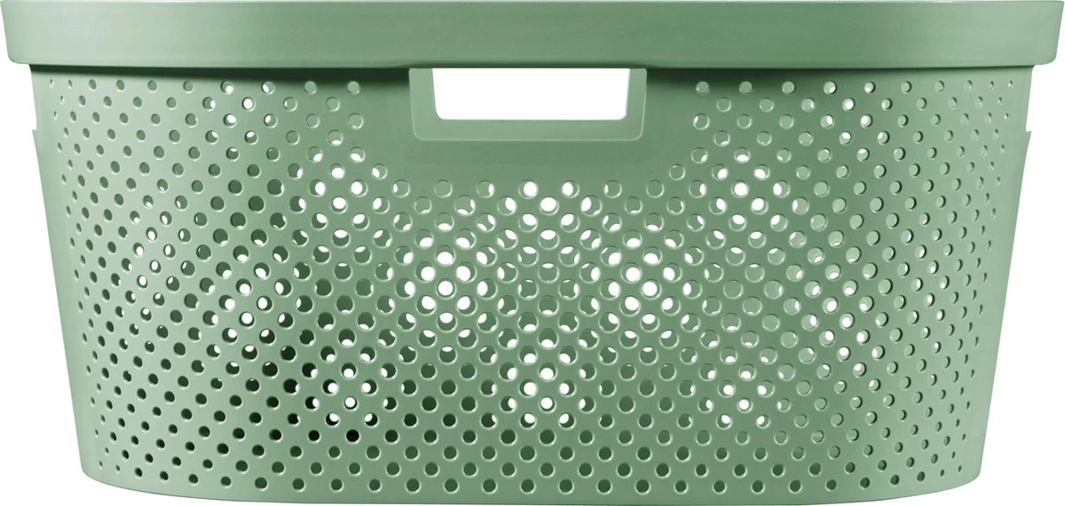 Curver - Infinity Recycled Dots - Wasmand - 40L - Groen - Afbeelding 4