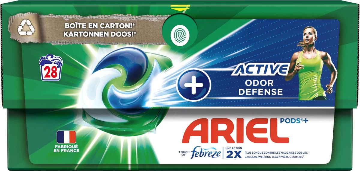Ariel Wasmiddel Pods + Actieve Geurbestrijding - 4 X 28 Wasbeurten - Voordeelverpakking - Afbeelding 4