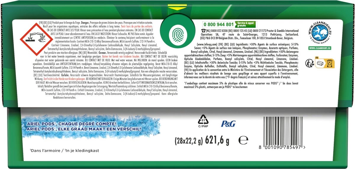 Ariel Wasmiddel Pods + Touch Van Lenor Unstoppables - Kleur - 28 Wasbeurten - Afbeelding 7