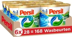 PersilĀ® Persil 4in1 Discs Universal Wascapsules - Wasmiddel Capsules - Voordeelverpakking - 6 X 28 Wasbeurten