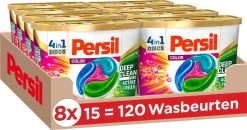 PersilĀ® Persil 4in1 Discs Color Wascapsules - Wasmiddel Capsules - Voordeelverpakking - 8 X 15 Wasbeurten