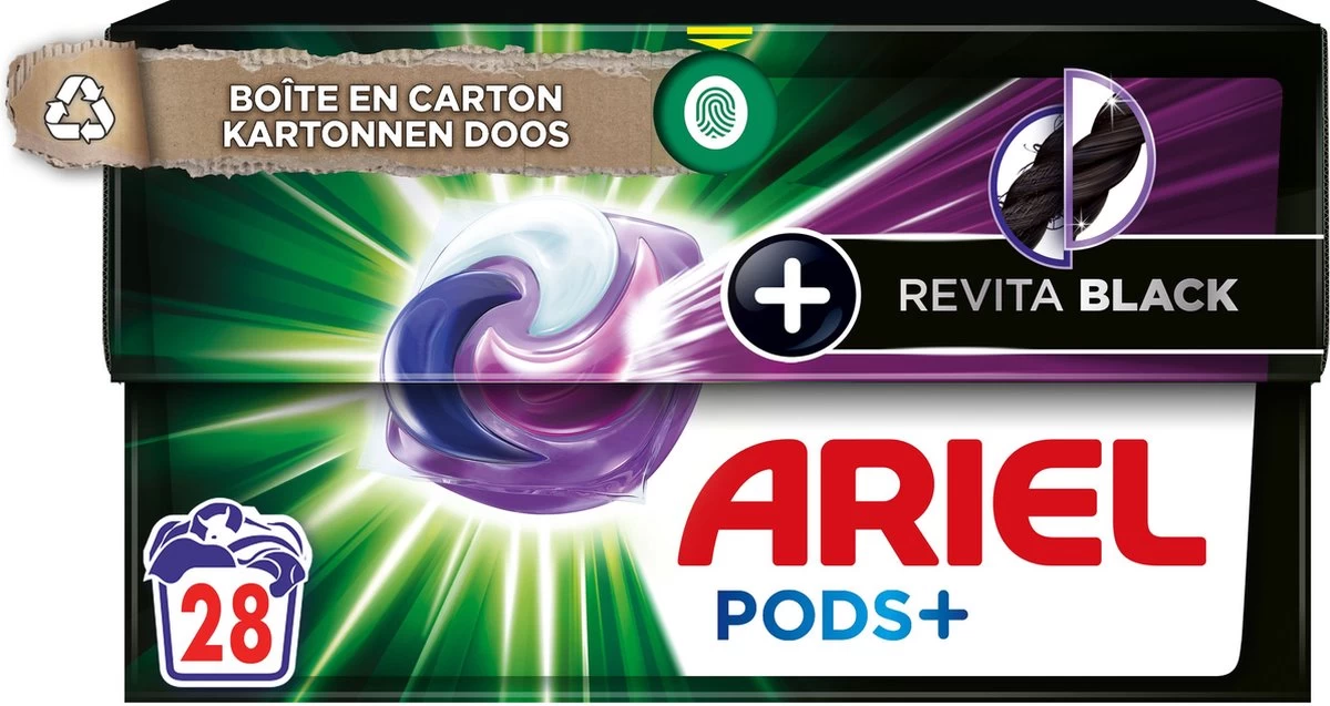 Ariel Wasmiddel Pods + Revitablack - Voor De Zwarte Was - 28 Wasbeurten - Afbeelding 2