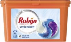 Robijn Wascapsules 3-in-1 Stralend Wit - 1 X 40 Stuks