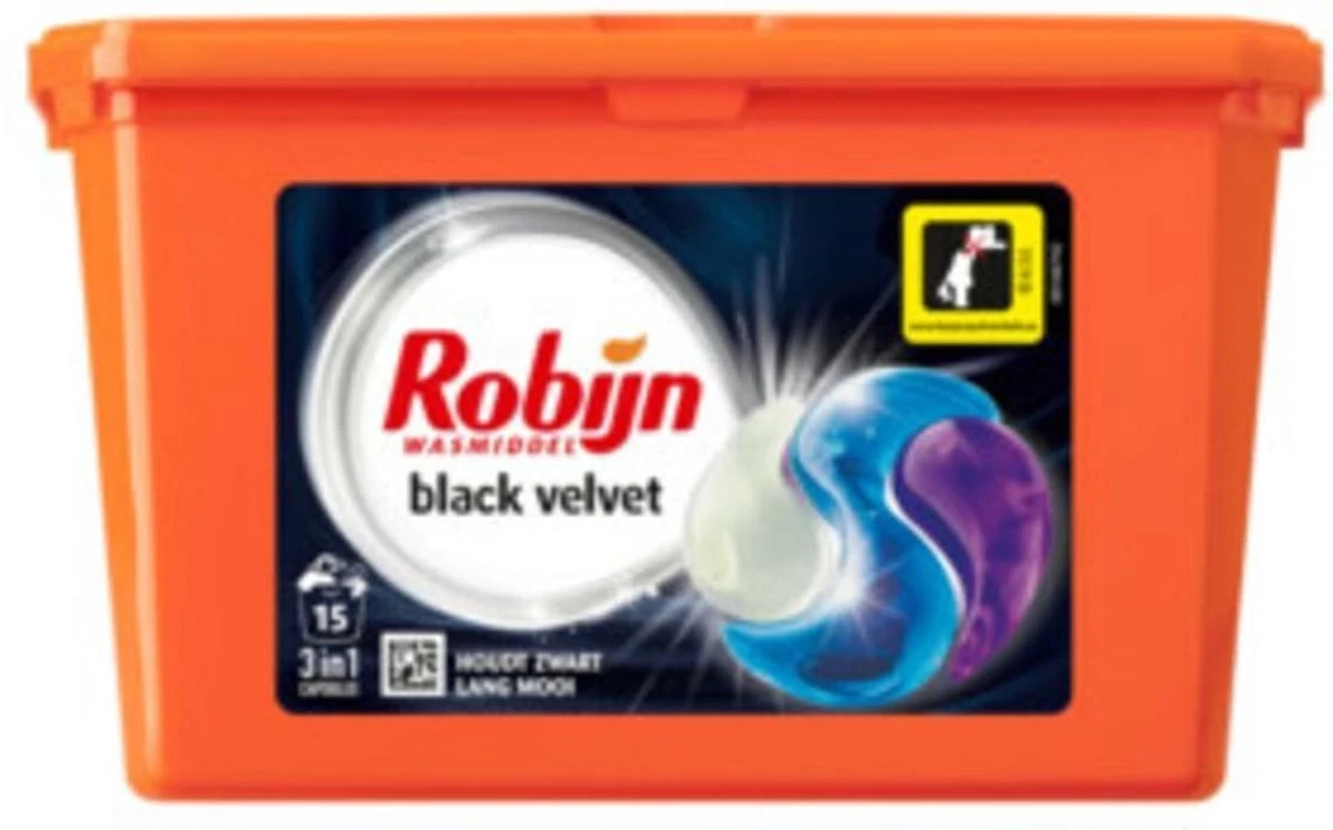 Robijn Color Black Velvet En Stralend Wit 3-in-1 Wascapsules Pakket - 3 X 15 Wasbeurten - Voordeelverpakking - Afbeelding 5