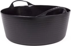 Flexibele Kuip Emmer/wasmand Rond Zwart 16 Liter - Opbergmanden