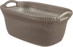 Curver Knit Wasmand - 40L - Harvest Brown