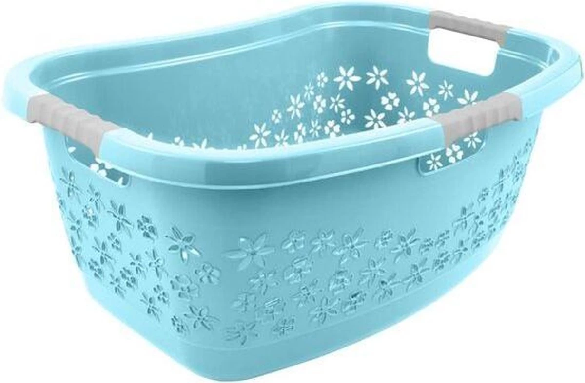 WASMAND ERGO OPEN 65X45X28 - 50 L LASSE AQUA BLUE KEEEPER 10782 - Afbeelding 2