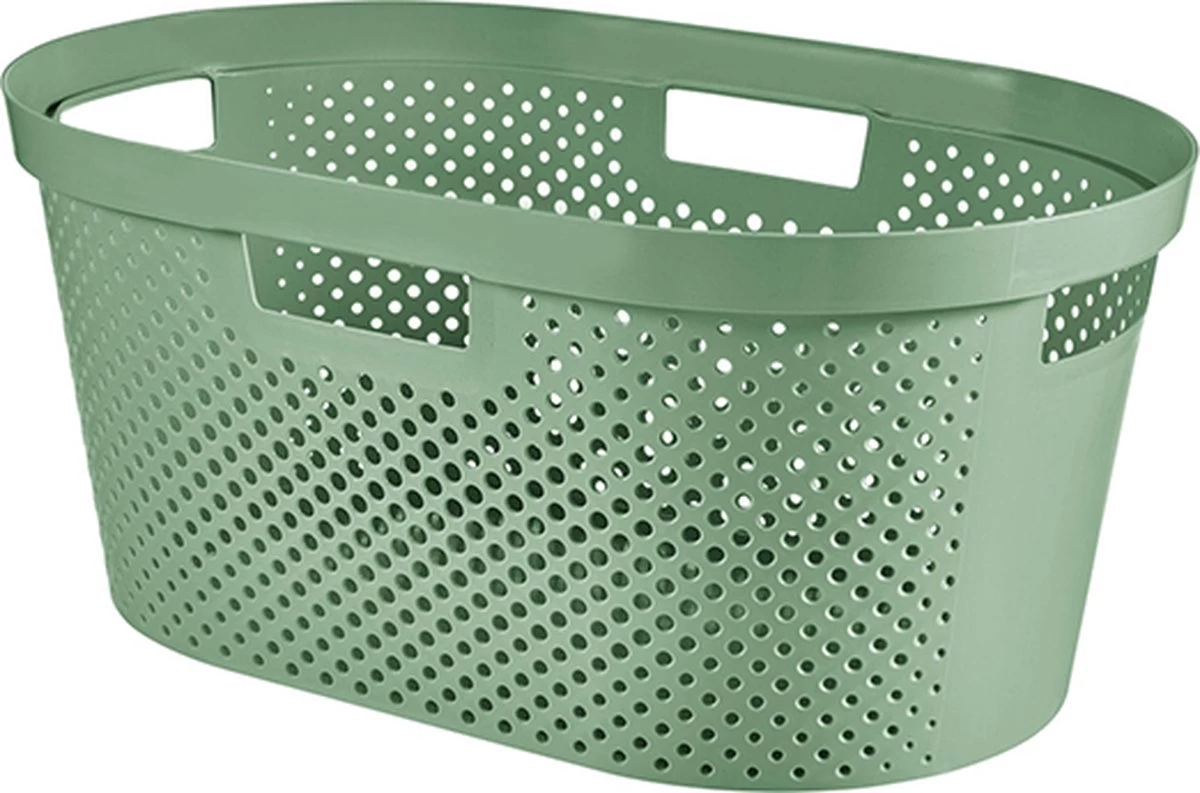 Curver - Infinity Recycled Dots - Wasmand - 40L - Groen