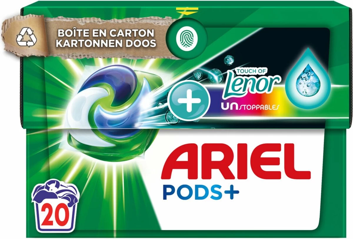Ariel Wasmiddel Pods + Touch Of Lenor – 4 X 20 Wasbeurten – Voordeelverpakking - Afbeelding 5