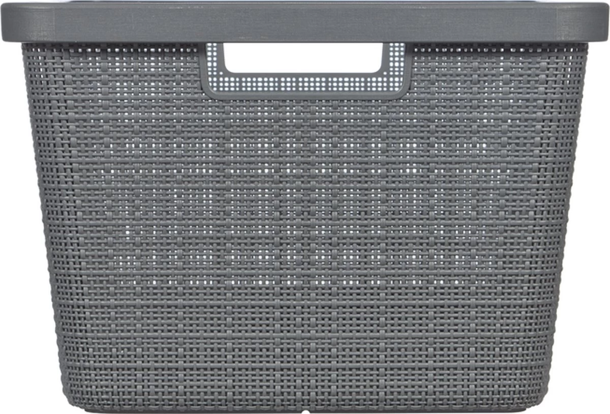 Curver Jute Wasmand - 46L - Donkergrijs - Afbeelding 7