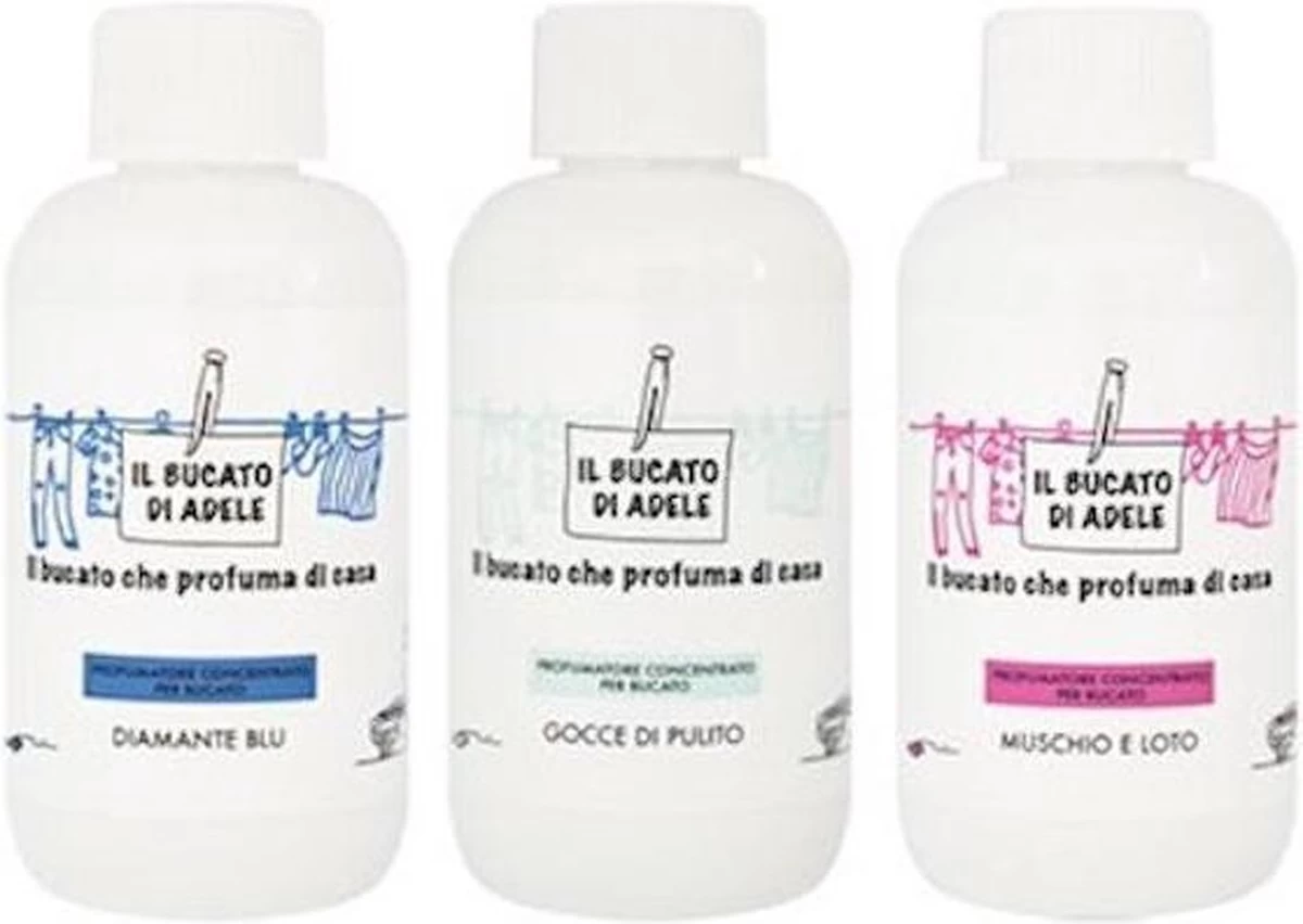 WasparfumBlauwe Diamant, Schone Druppels, Musk & Lotus Set 3 Geuren 150ml