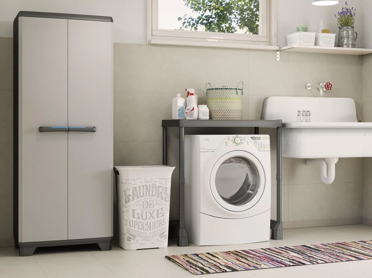 Kis Chic Deluxe Wasbox - 60L - 44x35x61cm - Gebroken Wit - Afbeelding 6