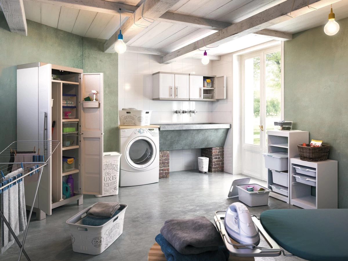 Kis Chic Deluxe Wasbox - 60L - 44x35x61cm - Gebroken Wit - Afbeelding 7