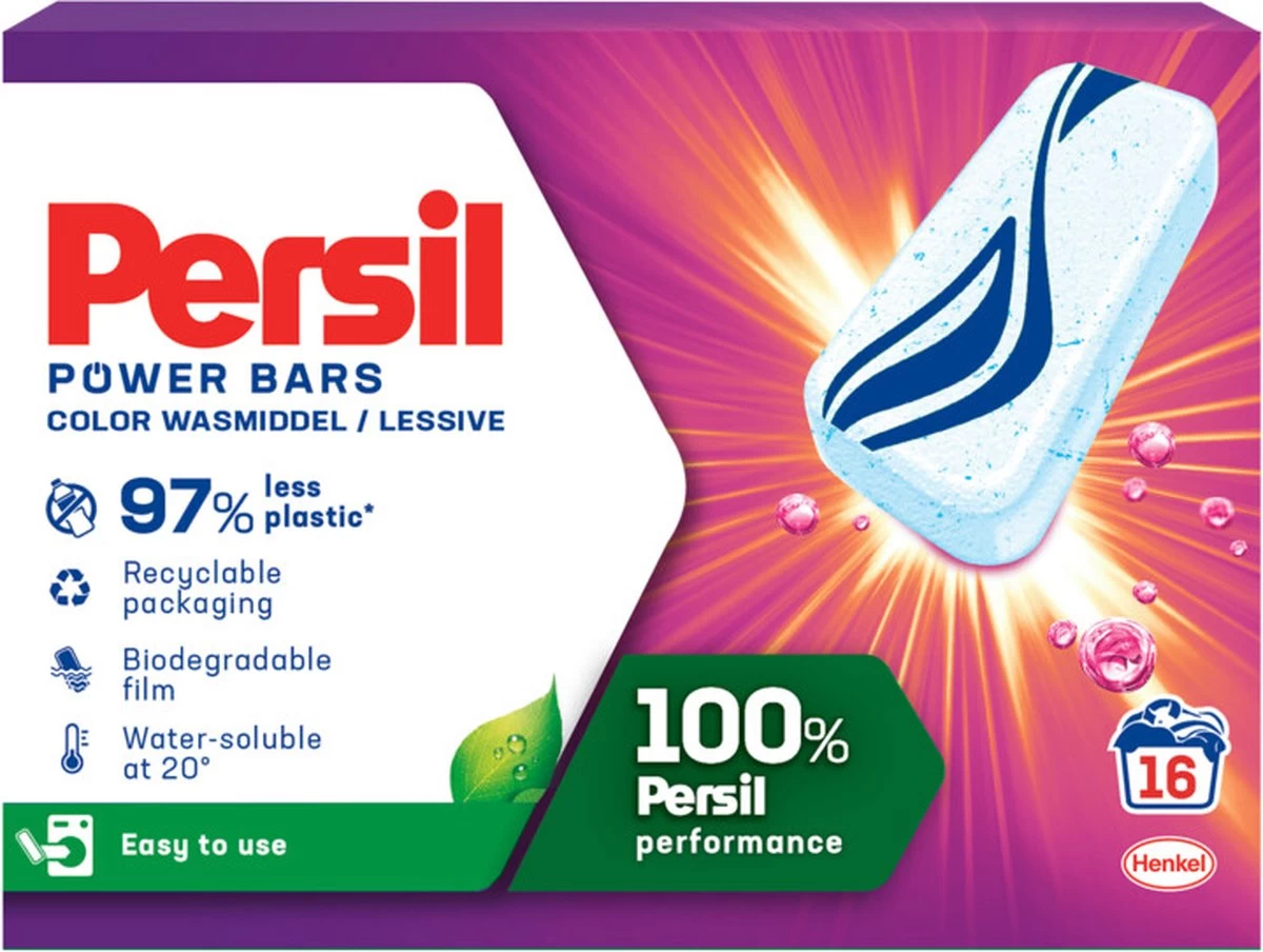 PersilĀ® Persil Power Bars Kleur Wasmiddel - Voordeelverpakking - 9 X 16 Wasbeurten - Afbeelding 11