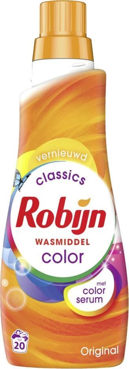 Robijn Klein & Krachtig Color Vloeibaar Wasmiddel - 8 X 20 Wasbeurten - Voordeelverpakking - Afbeelding 3