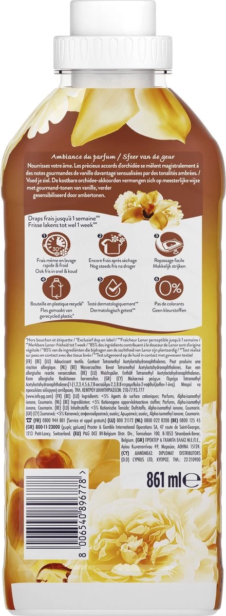 Lenor - Amber & Orchidee - Wasverzachter - 12 X 41 Wasbeurten Voordeelverpakking - Image 2